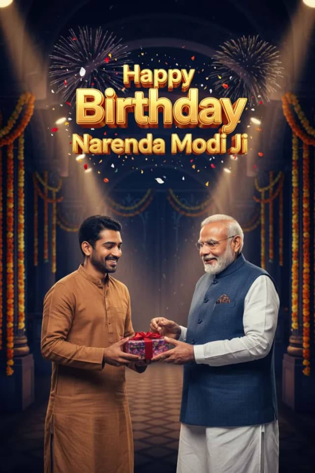Prompt for Narendra Modi Birthday Wishes & AI Photos