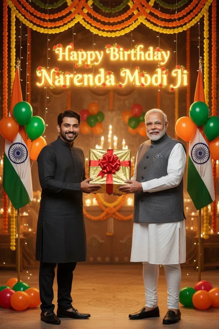 Prompt for Narendra Modi Birthday & AI Image Ideas