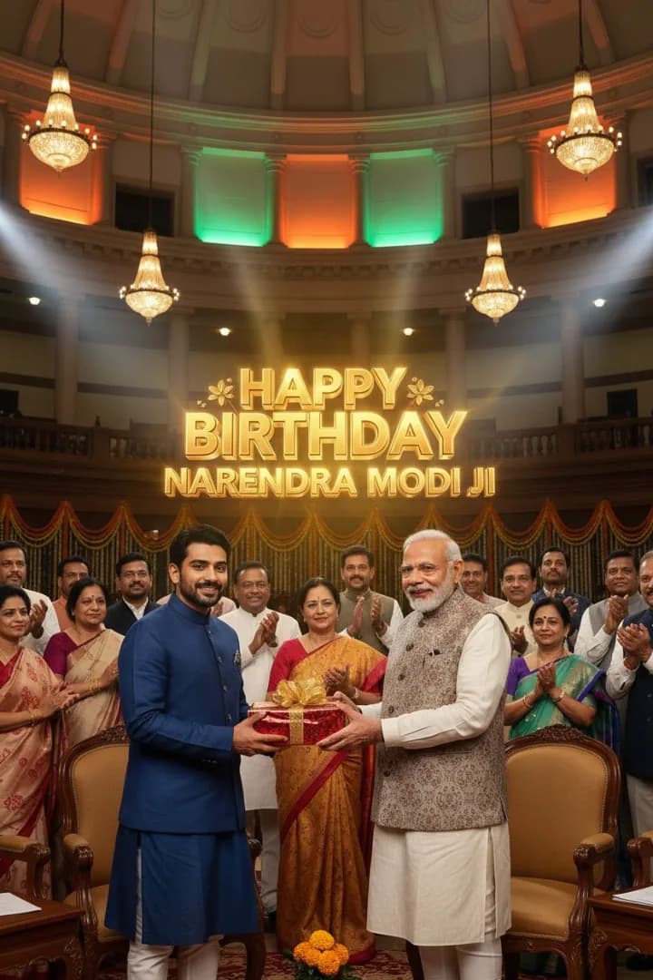 Prompt for Narendra Modi — AI Visuals & Birthday Wishes | Dayno.ai